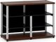 Salamander Designs® Synergy Open Center Twin 30 AV Cabinet-Dark Walnut/Aluminum-0
