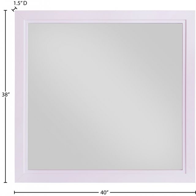 Meridian Furniture Bowtie Light Pink Mirror-3