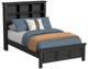 Elements International Hampton Kids Charcoal Full Bookcase Bed-0