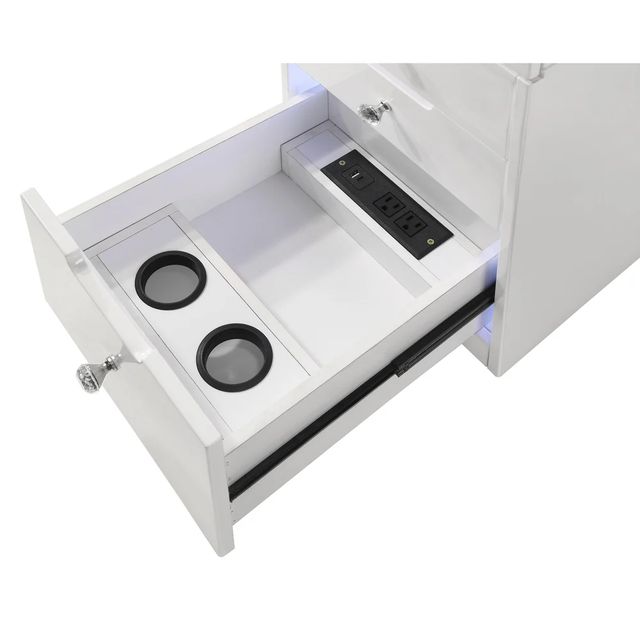 Crown Mark Luxo White Vanity Base-2