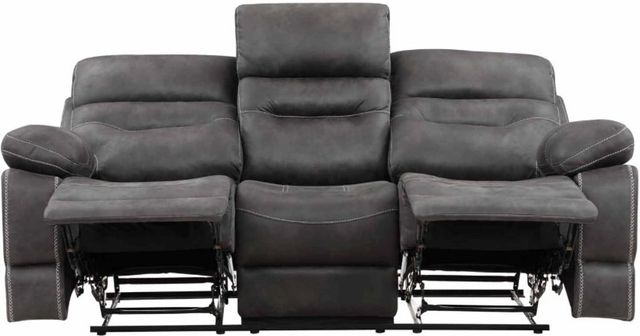 Steve Silver Co. Rudger Moonlight Gray Manual Reclining Sofa-3