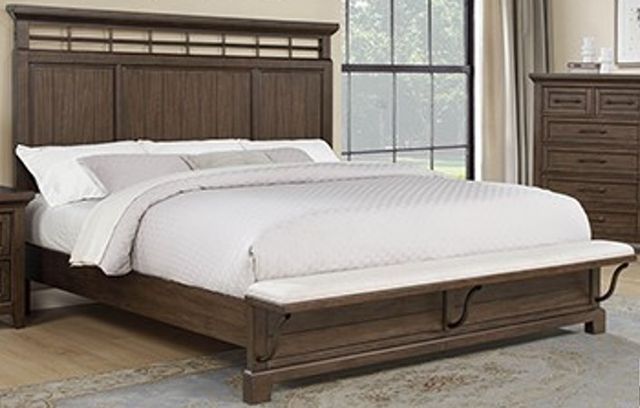 Crown Mark Beckett Brown King Panel Bed-0