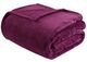 Olliix by Intelligent Design Microlight Plush Purple King Oversized Blanket-0