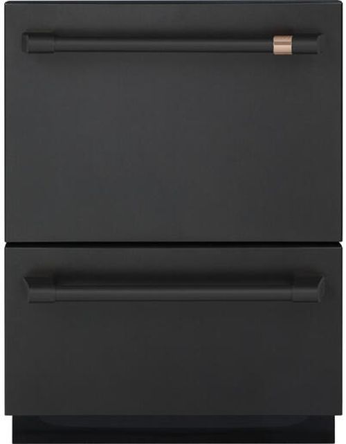 Café™ Flat Black Under The Counter Refrigerator Handle Kit-2