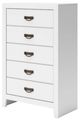 Signature Design by Ashley® Binterglen White 5-Drawer Chest-4