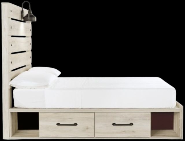 Signature Design by Ashley® Cambeck Whitewash Full 2-Drawer Storage Panel Bed-3