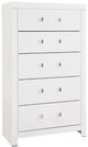 Signature Design by Ashley® Raechalla White 5-Drawer Chest-0