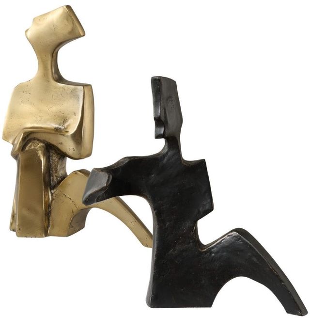 Uttermost® Affection 2-Piece Bronze/Gold Sculpture Set-4