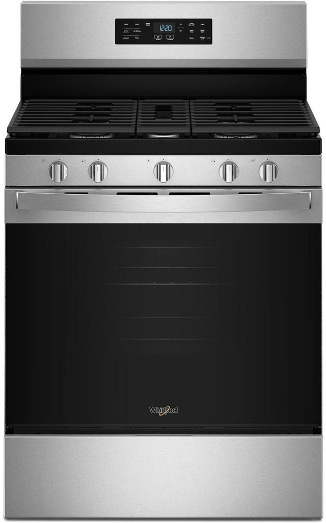 Whirlpool® 30" Fingerprint Resistant Stainless Steel Freestanding Gas Range with Air Cooking Technology-0