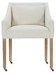Rowe® Customizable Odessa Dining Arm Chair with Castered Legs-0