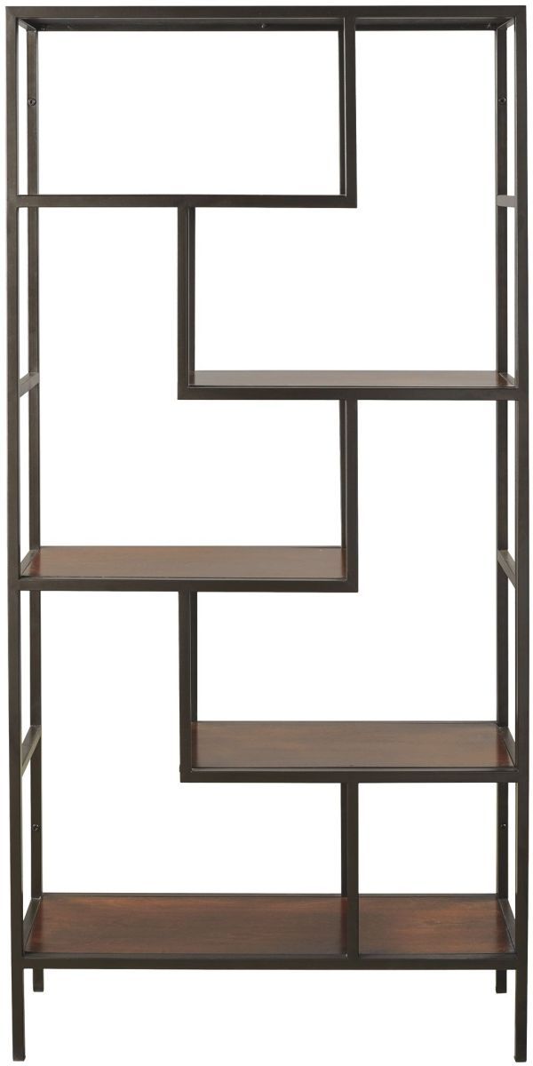 Signature Design by Ashley® Frankwell Black/Brown Bookcase-1