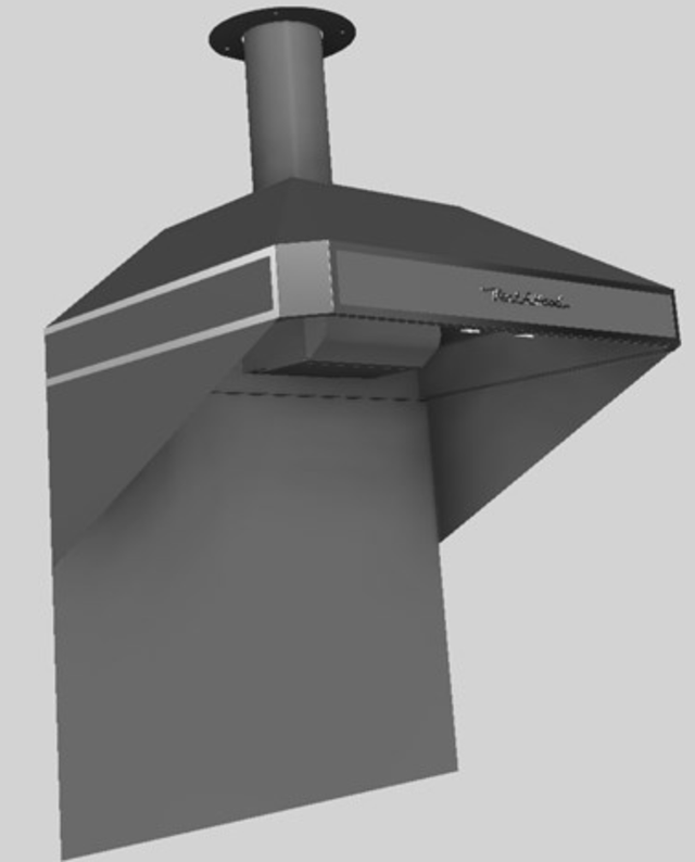 Vent-A-Hood® A Series 36" Gunsmoke Retro Style Wall Mounted Range Hood-4