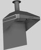 Vent-A-Hood® A Series 36" Gunsmoke Retro Style Wall Mounted Range Hood-4