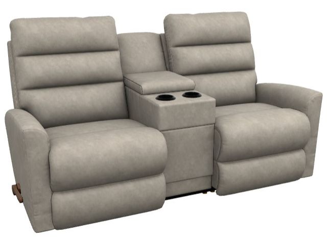 La-Z-Boy® Liam Pebble Manual Wall Reclining Loveseat with Console-0