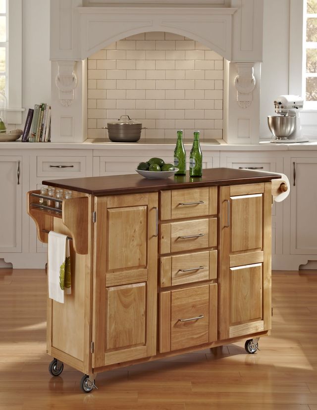 homestyles® Create-a-Cart Natural/Oak Kitchen Cart-2