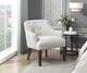 Homelegance® Rebecca Espresso/Oyster Accent Chair-1
