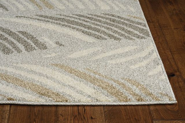 KAS Rugs Lucia Gray Folia 5'x8' Area Rug-1