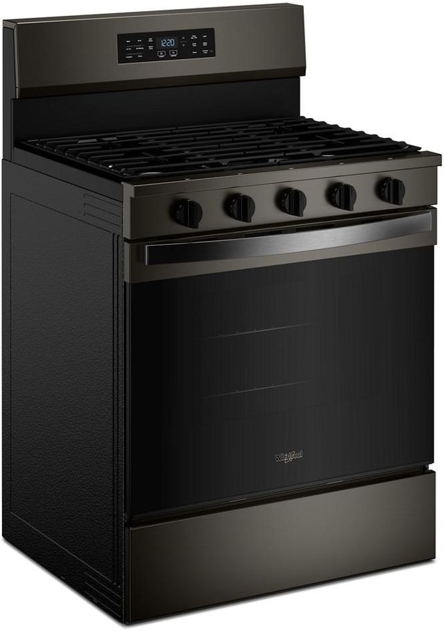 Whirlpool® 30" Black Stainless Steel Freestanding Gas Range with Air Cooking Technology-2