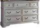 Liberty Furniture Magnolia Manor 3-Piece Antique White/Weathered Bark California King Panel Bed Set with Nightstand-2