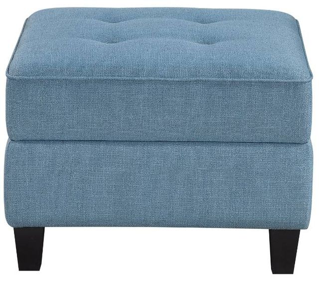 Homelegance® Garren Blue Storage Ottoman-2
