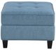 Homelegance® Garren Blue Storage Ottoman-2