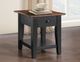 Steve Silver Co. Joplin Walnut End Table with Ebony Base-1