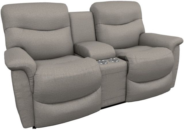 La-Z-Boy® James Stone Power Reclining Loveseat with Console, Headrest, and Lumbar-0