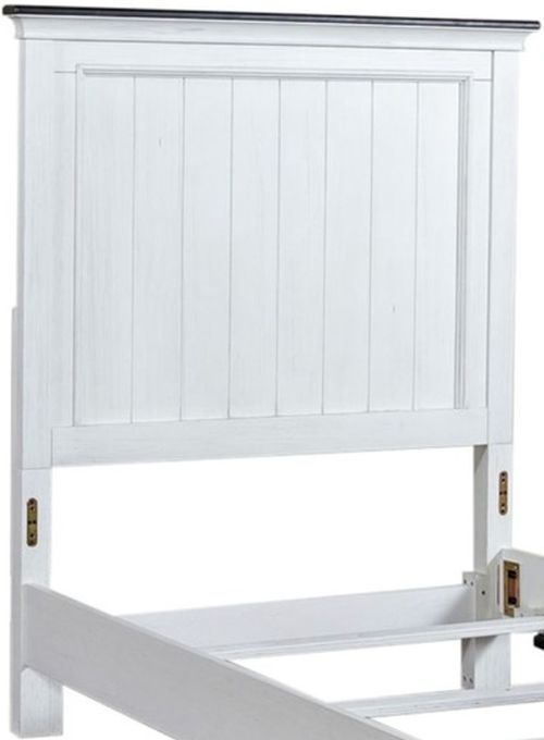 Liberty Furniture Allyson Park Charcoal/Wirebrushed White Youth Twin Panel Bed-2