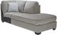 Signature Design by Ashley® Altari 2-Piece Alloy Sectional with Ottoman-2