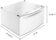 Maytag® 15.5" White Laundry Pedestal with Storage-3