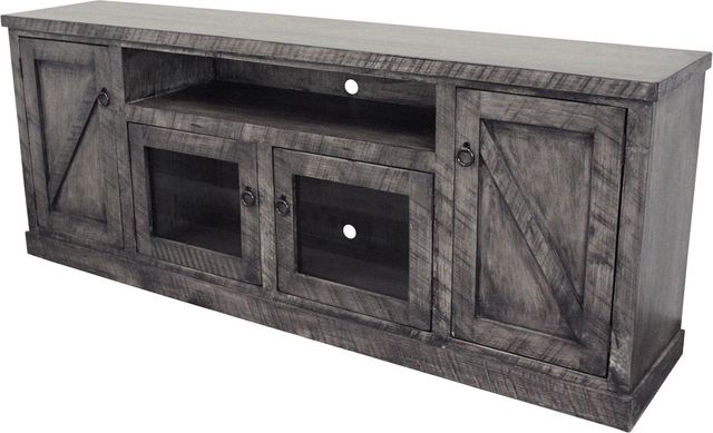 American Heartland Manufacturing Rustic Barnwood TV Stand-1