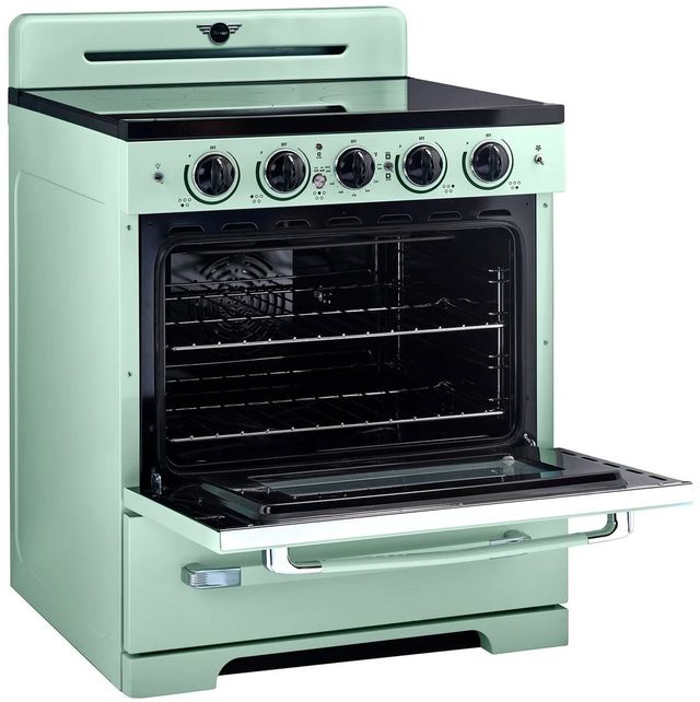 Unique® Appliances Classic Retro 30" Summer Mint Green Slide In Induction Range-3