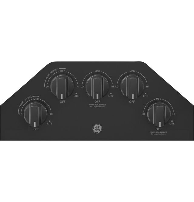 GE® 36" Black Built-In Gas Cooktop-1