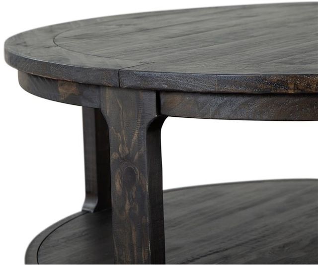 Magnussen Home® Boswell Peppercorn Cocktail Table with Casters-3