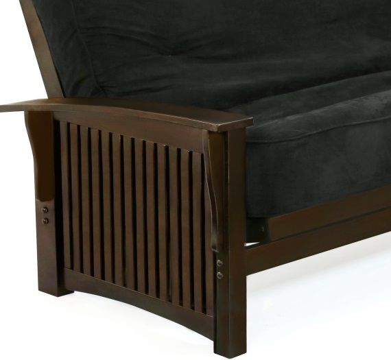Night & Day Furniture™ Winter Dark Chocolate Queen Moon Glider Futon-1