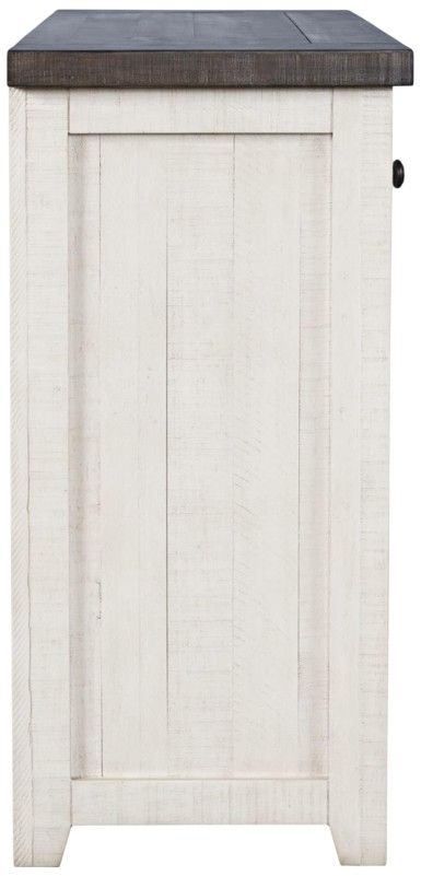 Jofran Inc. Madison County Brown/Vintage White 32" Fireplace-3