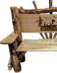 TEI Amish Natural Bear Scene Park Bench-1