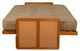 Kodiak Furniture Westport Canton Black/Honey Full Storage Futon with Mattress-1