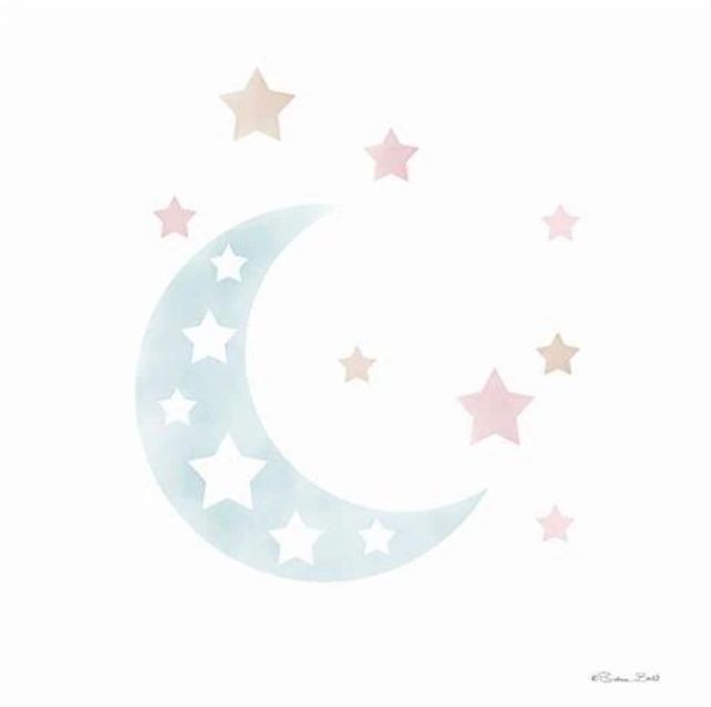 Classy Art Watercolor Moon by Susan Ball Wall Art-0