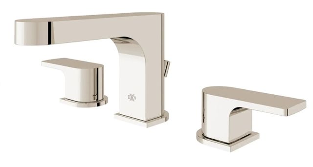 DXV Equility® Platinum Nickel 2-Handle Widespread Bathroom Faucet with Lever Handles-3