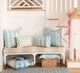 Laura Park Designs Rosemary Stripe French Blue Decorative Pillow-1
