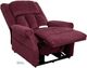 Mega Motion® Trio Tenacity Vance Wine Power Lift Recliner with Standard Heat and Massage-2