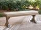 Signature Design by Ashley® Laguna Heights Beige Fabric/Metal Rattan Outdoor Bench-1