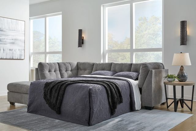 Signature Design by Ashley® Marelton 2-Piece Gray Left-Arm Facing Sleeper Sectional and Chaise-3