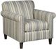Craftmaster Grey Strip Arm Chair-0