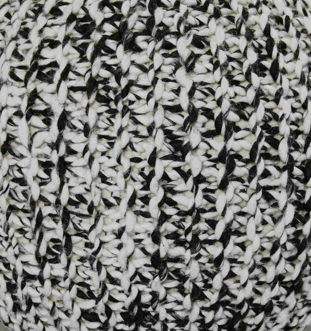 Signature Design by Ashley® Latricia Black/White Pouf-2