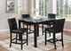 Nationwide Furniture Distributors 5 Piece Black Pub Dining Set-0