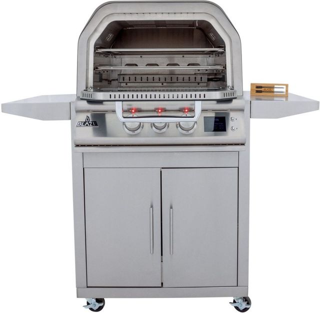 Blaze™ Grills 26" Stainless Steel Liquid Propane Pizza Oven with Bluetooth Meat Probes-2