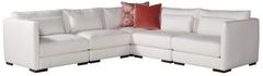Lillian August Botero 5-Piece Heather White Sectional Set