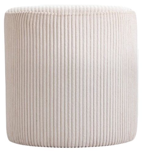 Meridian Furniture Roy Beige Ottoman-1